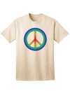 Stylish Halftone Peace Adult T-Shirt for Fashion-forward Individuals-Mens T-shirts-TooLoud-Natural-Small-Davson Sales