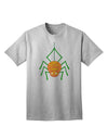 Stylish Halloween Adult T-Shirt featuring Adorable Pumpkin Spider-Mens T-shirts-TooLoud-AshGray-Small-Davson Sales