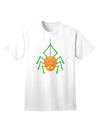 Stylish Halloween Adult T-Shirt featuring Adorable Pumpkin Spider-Mens T-shirts-TooLoud-White-Small-Davson Sales