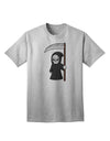 Stylish Halloween Adult T-Shirt featuring an Adorable Grim Reaper-Mens T-shirts-TooLoud-AshGray-Small-Davson Sales