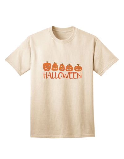Stylish Halloween-themed Adult T-Shirt featuring Pumpkins-Mens T-shirts-TooLoud-Natural-Small-Davson Sales
