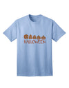 Stylish Halloween-themed Adult T-Shirt featuring Pumpkins-Mens T-shirts-TooLoud-Light-Blue-Small-Davson Sales