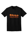 Stylish Halloween-themed Adult T-Shirt featuring Pumpkins-Mens T-shirts-TooLoud-Black-Small-Davson Sales