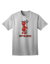 Stylish Halloween-themed Adult T-Shirt with Cute Devil Design-Mens T-shirts-TooLoud-AshGray-Small-Davson Sales