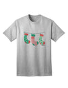 Stylish Hanging Christmas Stockings Adult T-Shirt by TooLoud-Mens T-shirts-TooLoud-AshGray-Small-Davson Sales