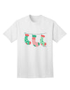Stylish Hanging Christmas Stockings Adult T-Shirt by TooLoud-Mens T-shirts-TooLoud-White-Small-Davson Sales