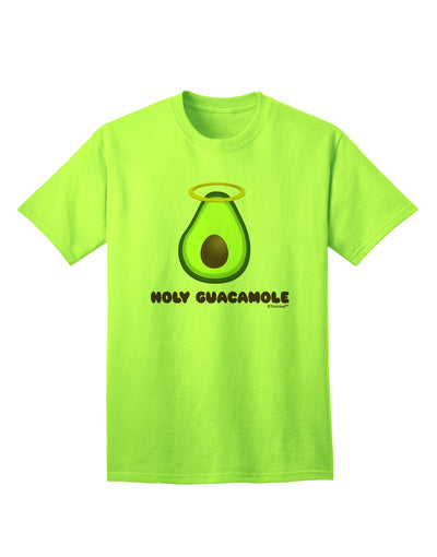 Stylish Holy Guacamole Design Adult T-Shirt Offered by TooLoud-Mens T-shirts-TooLoud-Neon-Green-Small-Davson Sales