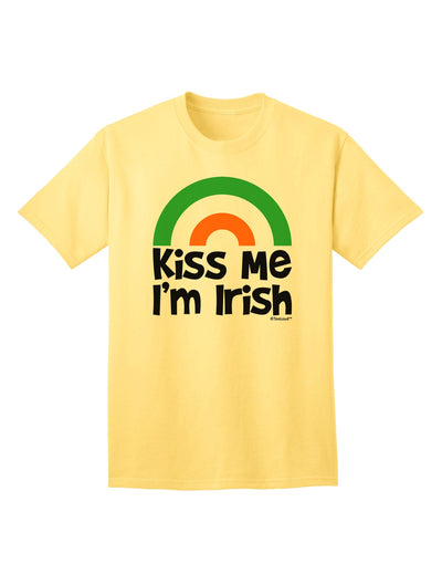 Stylish Irish Flag Rainbow Adult T-Shirt - Embrace Your Irish Heritage with TooLoud-Mens T-shirts-TooLoud-Yellow-Small-Davson Sales