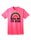 Stylish Irish Flag Rainbow Adult T-Shirt - Embrace Your Irish Heritage with TooLoud-Mens T-shirts-TooLoud-Neon-Pink-Small-Davson Sales