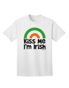 Stylish Irish Flag Rainbow Adult T-Shirt - Embrace Your Irish Heritage with TooLoud-Mens T-shirts-TooLoud-White-Small-Davson Sales