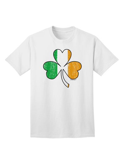 Stylish Irish Flag - Shamrock Distressed Adult T-Shirt by TooLoud-Mens T-shirts-TooLoud-White-Small-Davson Sales