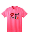 Stylish Irish-themed Adult T-Shirt: Kiss Me I'm Irish, featuring Kiss and Irish Flag Shamrock, exclusively by TooLoud-Mens T-shirts-TooLoud-Neon-Pink-Small-Davson Sales