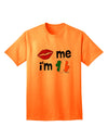 Stylish Irish-themed Adult T-Shirt: Kiss Me I'm Irish, featuring Kiss and Irish Flag Shamrock, exclusively by TooLoud-Mens T-shirts-TooLoud-Neon-Orange-Small-Davson Sales