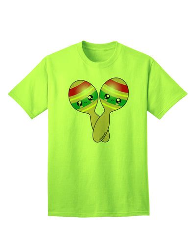 Stylish Maracas-themed Adult T-Shirt by TooLoud-Mens T-shirts-TooLoud-Neon-Green-Small-Davson Sales