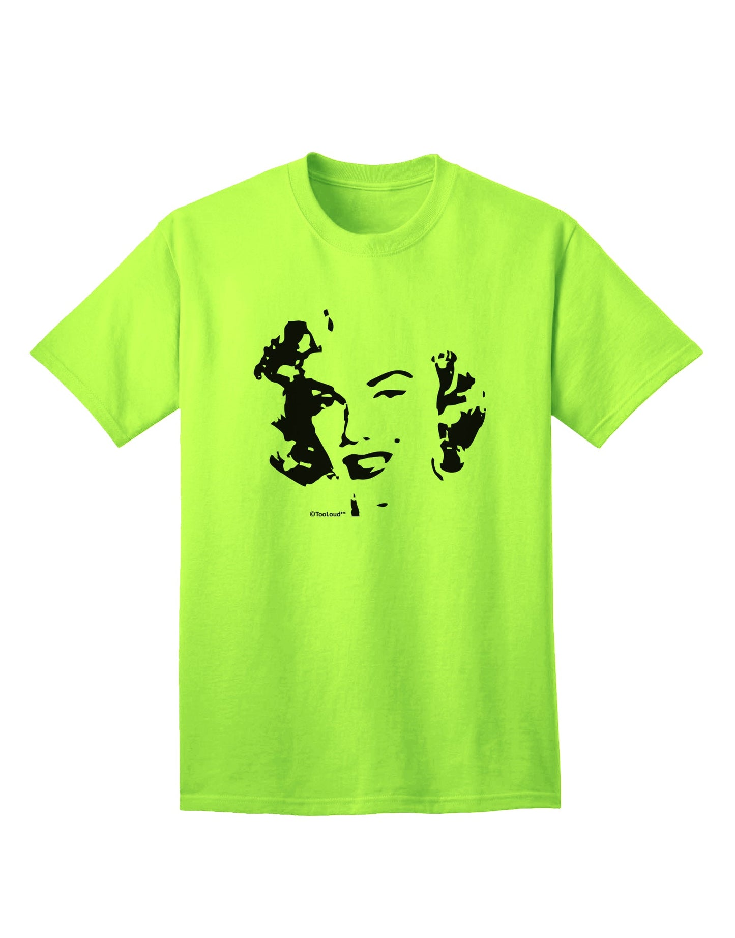 Stylish Marilyn Monroe Cutout Design Adult T-Shirt by TooLoud for Fashion Enthusiasts-Mens T-shirts-TooLoud-Neon-Green-Small-Davson Sales