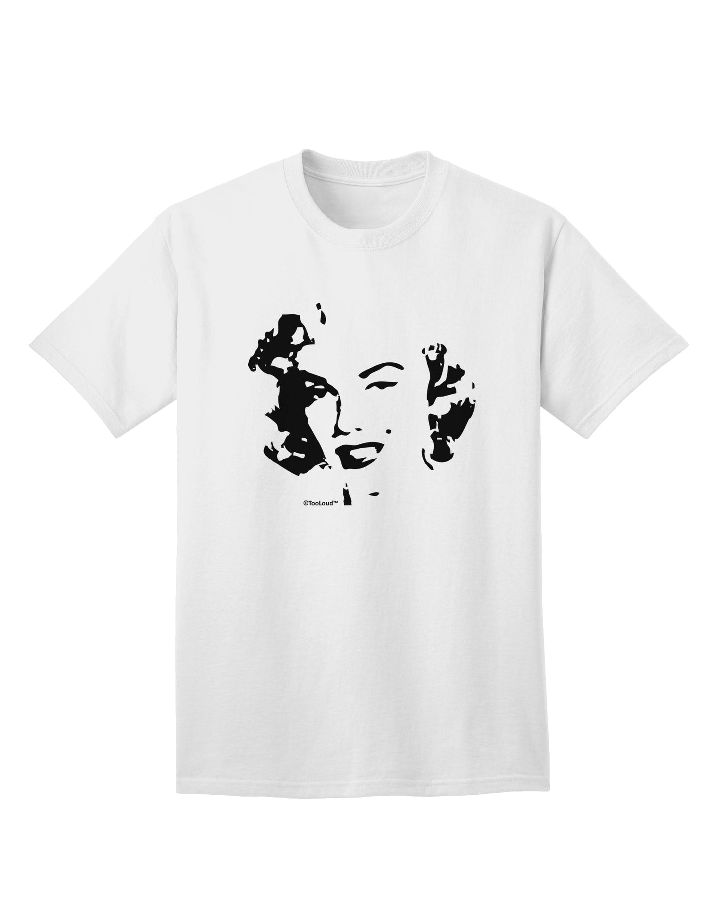 Stylish Marilyn Monroe Cutout Design Adult T-Shirt by TooLoud for Fashion Enthusiasts-Mens T-shirts-TooLoud-White-Small-Davson Sales