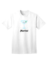 Stylish Martini Typography Adult T-Shirt-Mens T-shirts-TooLoud-White-Small-Davson Sales