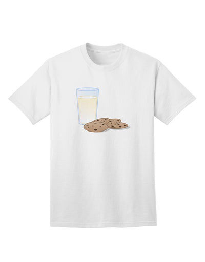 Stylish Milk and Cookies Design Adult T-Shirt for Fashion Enthusiasts-Mens T-shirts-TooLoud-White-Small-Davson Sales