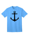 Stylish Nautical Sailor Anchor Adult T-Shirt for Fashion-Forward Individuals-Mens T-shirts-TooLoud-Aquatic-Blue-Small-Davson Sales