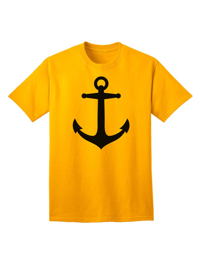 Stylish Nautical Sailor Anchor Adult T-Shirt for Fashion-Forward Individuals-Mens T-shirts-TooLoud-Gold-Small-Davson Sales