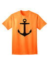 Stylish Nautical Sailor Anchor Adult T-Shirt for Fashion-Forward Individuals-Mens T-shirts-TooLoud-Neon-Orange-Small-Davson Sales