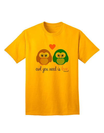 Stylish Owl-themed Adult T-Shirt by TooLoud - A Must-Have for Ecommerce Enthusiasts-Mens T-shirts-TooLoud-Gold-Small-Davson Sales