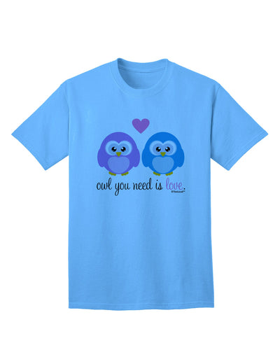 Stylish Owl-themed Adult T-Shirt by TooLoud - A Must-Have for Ecommerce Enthusiasts-Mens T-shirts-TooLoud-Aquatic-Blue-Small-Davson Sales