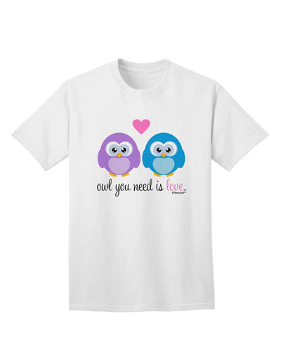 Stylish Owl-themed Adult T-Shirt by TooLoud - A Must-Have for Ecommerce Enthusiasts-Mens T-shirts-TooLoud-White-Small-Davson Sales