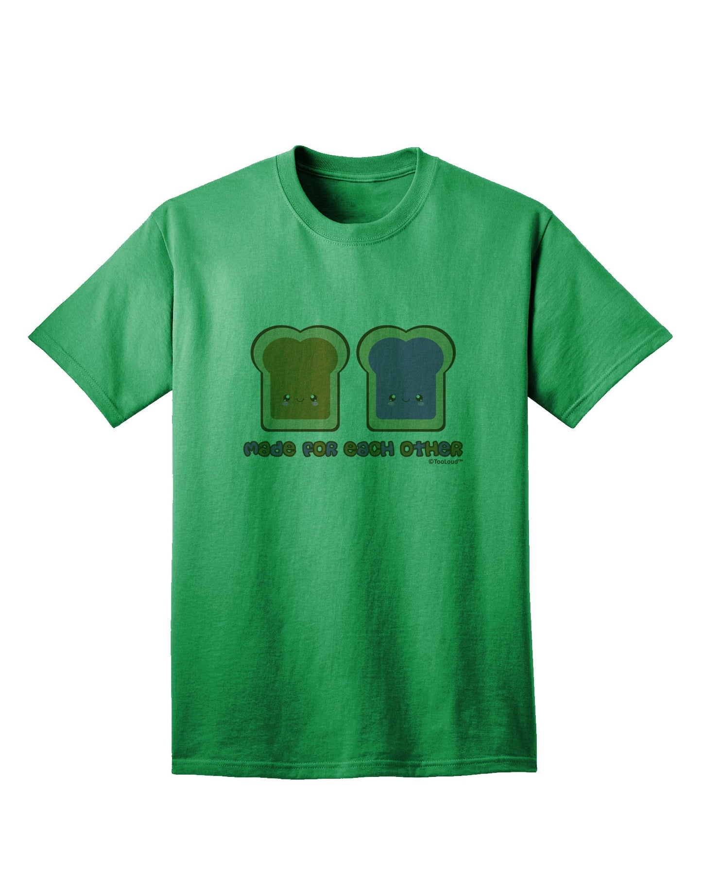 Stylish PB and J Design - Perfectly Matched Adult T-Shirt by TooLoud-Mens T-shirts-TooLoud-Kelly-Green-Small-Davson Sales