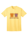 Stylish PB and J Design - Perfectly Matched Adult T-Shirt by TooLoud-Mens T-shirts-TooLoud-Yellow-Small-Davson Sales