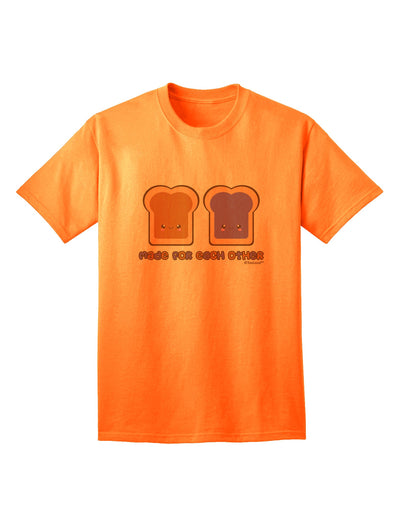 Stylish PB and J Design - Perfectly Matched Adult T-Shirt by TooLoud-Mens T-shirts-TooLoud-Neon-Orange-Small-Davson Sales