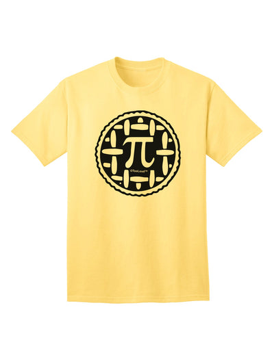 Stylish Pi Pie Adult T-Shirt for Math Enthusiasts-Mens T-shirts-TooLoud-Yellow-Small-Davson Sales