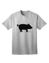 Stylish Pig Silhouette Adult T-Shirt with Exquisite Design by TooLoud-Mens T-shirts-TooLoud-AshGray-Small-Davson Sales