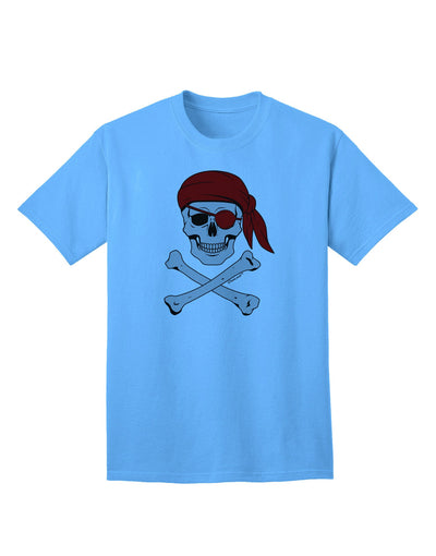 Stylish Pirate Skull Adult T-Shirt for the Fashion-forward Individual-Mens T-shirts-TooLoud-Aquatic-Blue-Small-Davson Sales