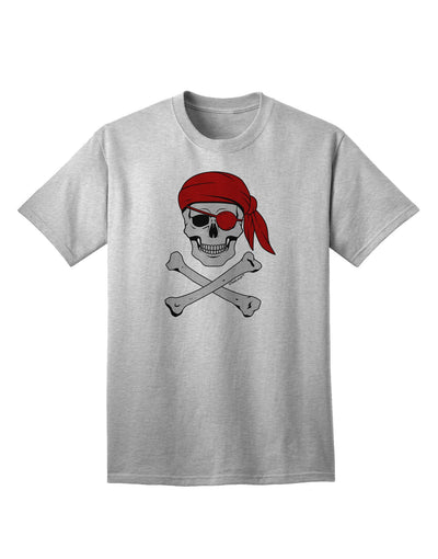 Stylish Pirate Skull Adult T-Shirt for the Fashion-forward Individual-Mens T-shirts-TooLoud-AshGray-Small-Davson Sales