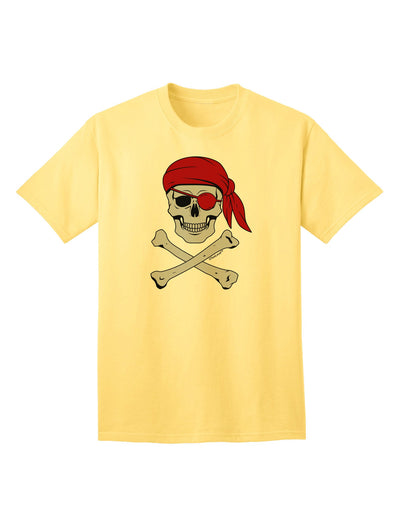 Stylish Pirate Skull Adult T-Shirt for the Fashion-forward Individual-Mens T-shirts-TooLoud-Yellow-Small-Davson Sales