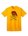 Stylish Pirate Skull Adult T-Shirt for the Fashion-forward Individual-Mens T-shirts-TooLoud-Gold-Small-Davson Sales