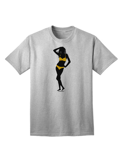 Stylish Polka Dot Bikini Shadow Adult T-Shirt by TooLoud for Fashion Enthusiasts-Mens T-shirts-TooLoud-AshGray-Small-Davson Sales