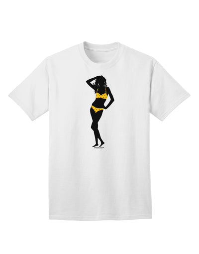 Stylish Polka Dot Bikini Shadow Adult T-Shirt by TooLoud for Fashion Enthusiasts-Mens T-shirts-TooLoud-White-Small-Davson Sales