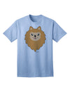 Stylish Pomeranian Dog Adult T-Shirt by TooLoud-Mens T-shirts-TooLoud-Light-Blue-Small-Davson Sales