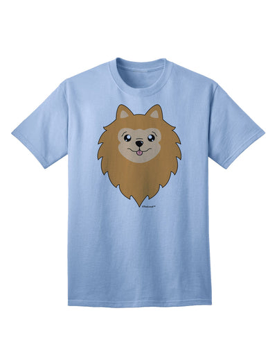 Stylish Pomeranian Dog Adult T-Shirt by TooLoud-Mens T-shirts-TooLoud-Light-Blue-Small-Davson Sales