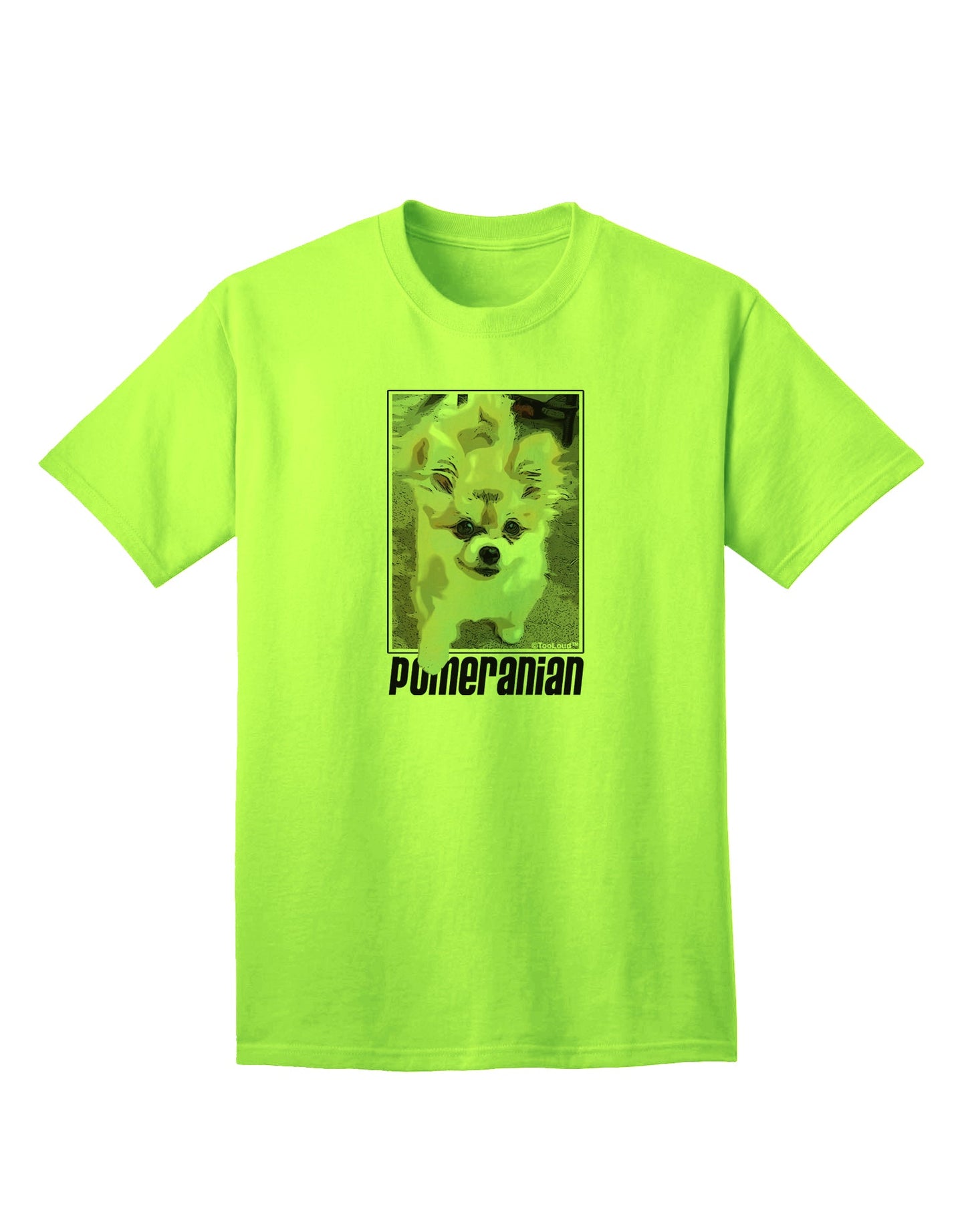 Stylish Pomeranian Step Out Adult T-Shirt - A Must-Have for Dog Lovers, Exclusively by TooLoud-Mens T-shirts-TooLoud-Neon-Green-Small-Davson Sales
