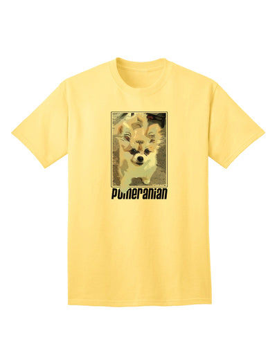 Stylish Pomeranian Step Out Adult T-Shirt - A Must-Have for Dog Lovers, Exclusively by TooLoud-Mens T-shirts-TooLoud-Yellow-Small-Davson Sales