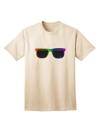 Stylish Pride Rainbow Glasses Adult T-Shirt by TooLoud-Mens T-shirts-TooLoud-Natural-Small-Davson Sales