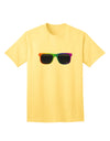 Stylish Pride Rainbow Glasses Adult T-Shirt by TooLoud-Mens T-shirts-TooLoud-Yellow-Small-Davson Sales