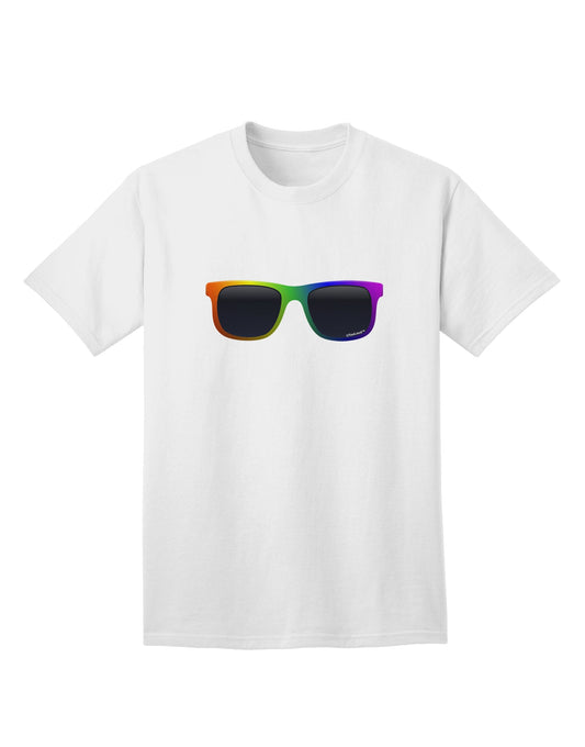 Stylish Pride Rainbow Glasses Adult T-Shirt by TooLoud-Mens T-shirts-TooLoud-White-Small-Davson Sales