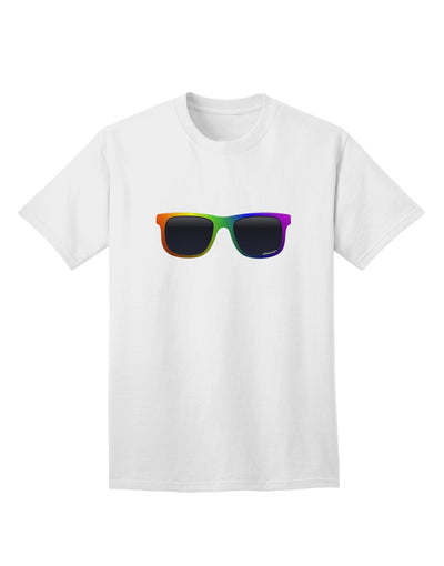 Stylish Pride Rainbow Glasses Adult T-Shirt by TooLoud-Mens T-shirts-TooLoud-White-Small-Davson Sales