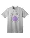 Stylish Purple Adult T-Shirt featuring Adorable Bunny with Floppy Ears by TooLoud-Mens T-shirts-TooLoud-AshGray-Small-Davson Sales