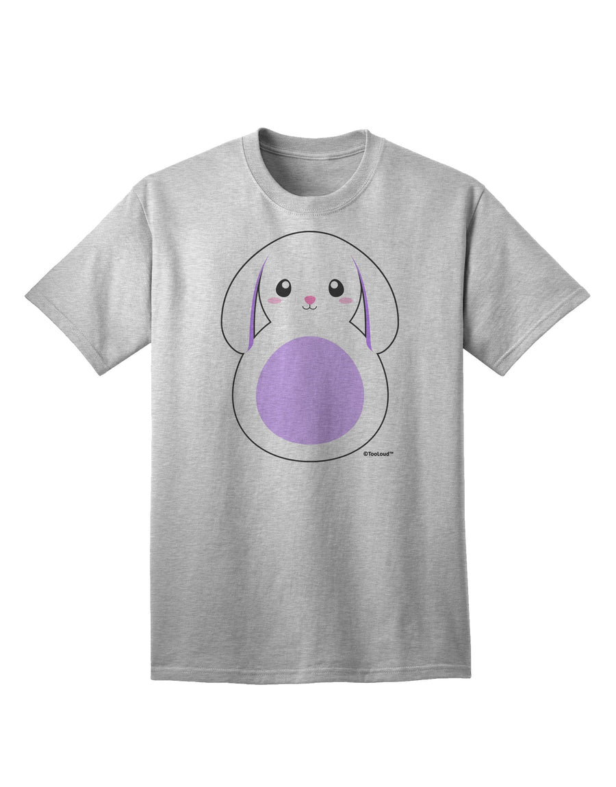 Stylish Purple Adult T-Shirt featuring Adorable Bunny with Floppy Ears by TooLoud-Mens T-shirts-TooLoud-White-Small-Davson Sales