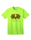 Stylish Red Adult T-Shirt featuring an Adorable Bulldog Design by TooLoud-Mens T-shirts-TooLoud-Neon-Green-Small-Davson Sales